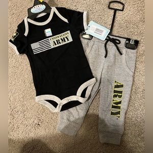 US Army 6-9 month baby outfit